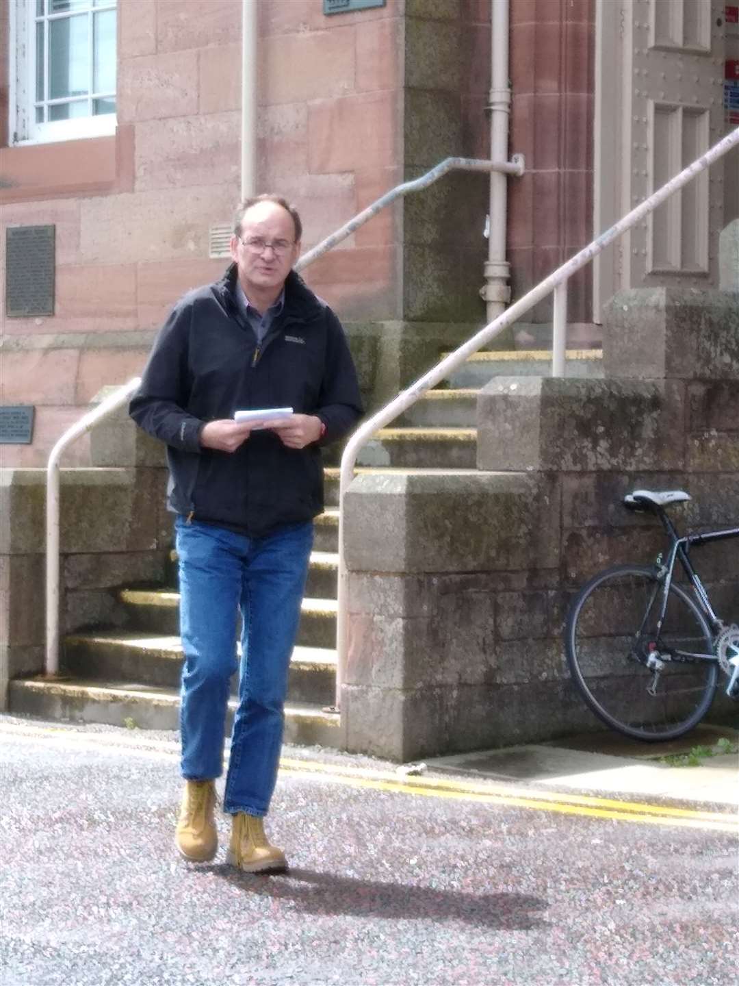 Alan Mitchell outside Inverness Sheriff Court.