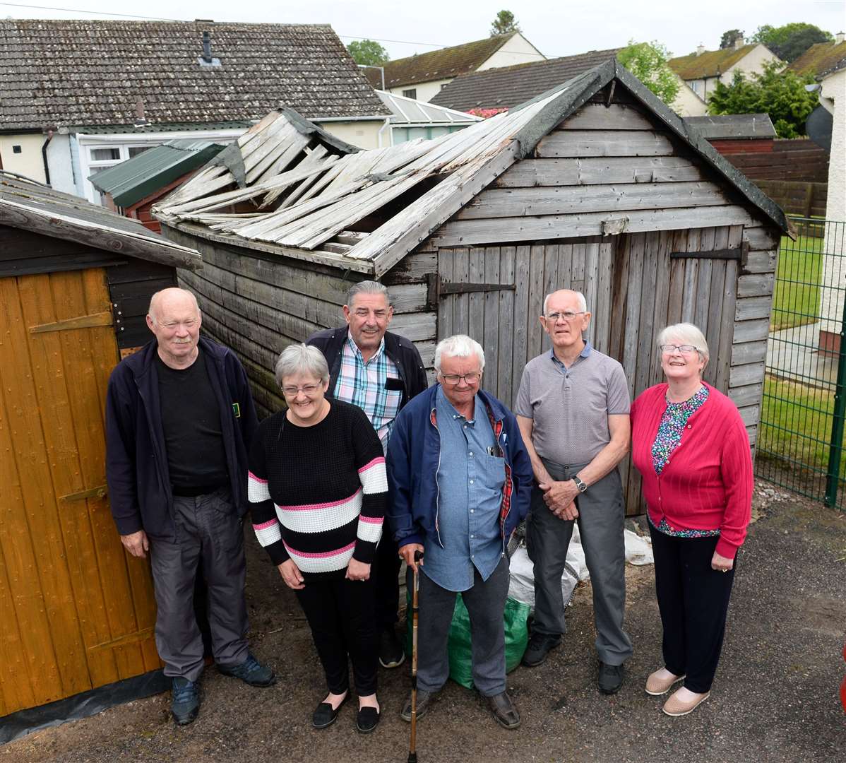 Local residents say a delapidated garage at the back of Peter Street is causing a rat infestation.Brian Matthew, May Botto, Henry MacKenzie, William Smith, Brian and Irene Blackley.Picture Gary Anthony