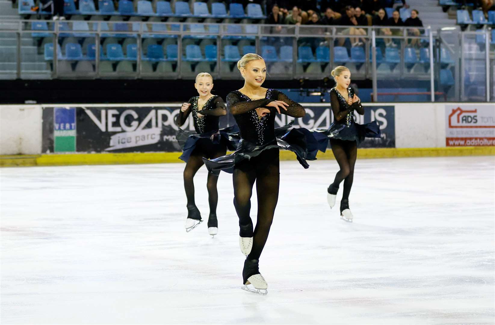 Northern Lights of Great Britain competing in the International Mixed Age Trophy at Vegapolis Ice Parc on April 20, 2024 in Montpellier, France. Picture: Philipp Dolder.