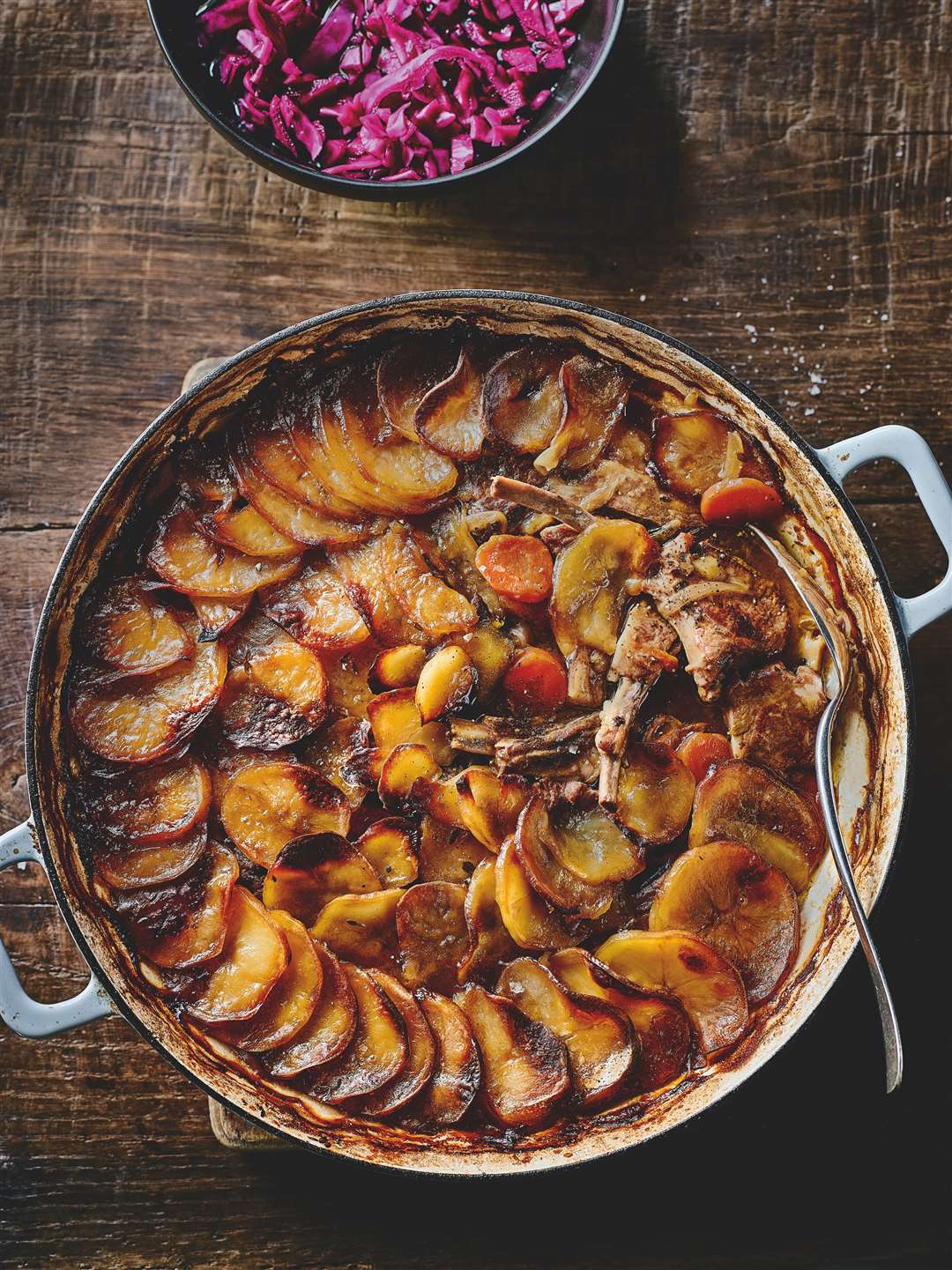 Lancashire hot pot from Oh Cook! by James May. Picture: Pavilion/Martin Poole/PA