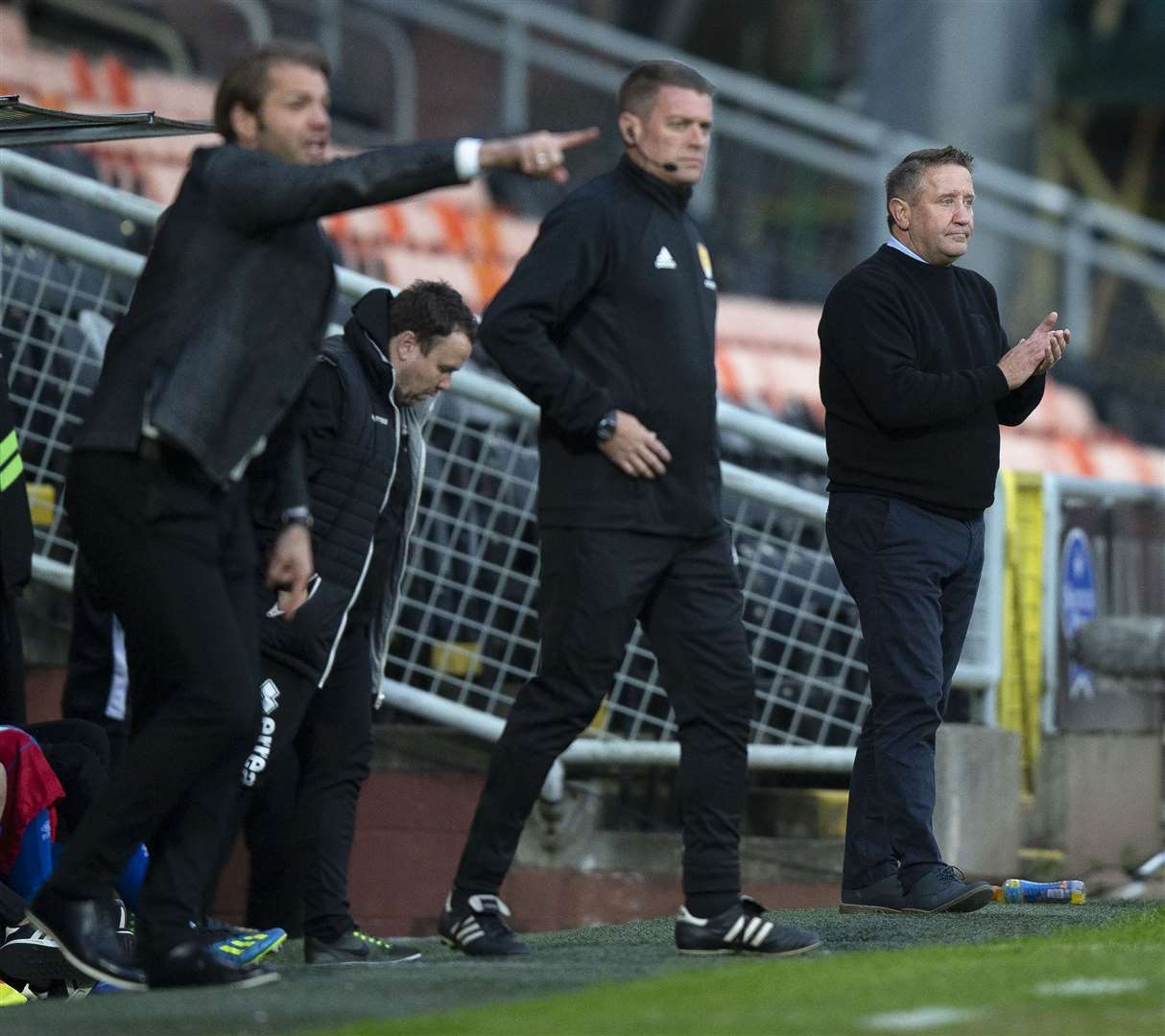 John Robertson's side can thrive in the absence of the pressure that will be put on Dundee and Dundee United – according to Ross Tokely. Picture: Ken Macpherson