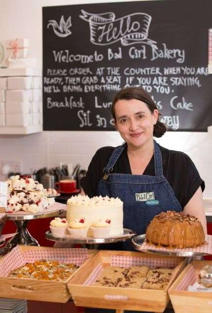 Jeni Iannetta at the Bad Girl Bakery in Muir Of Ord. Picture: Alison White