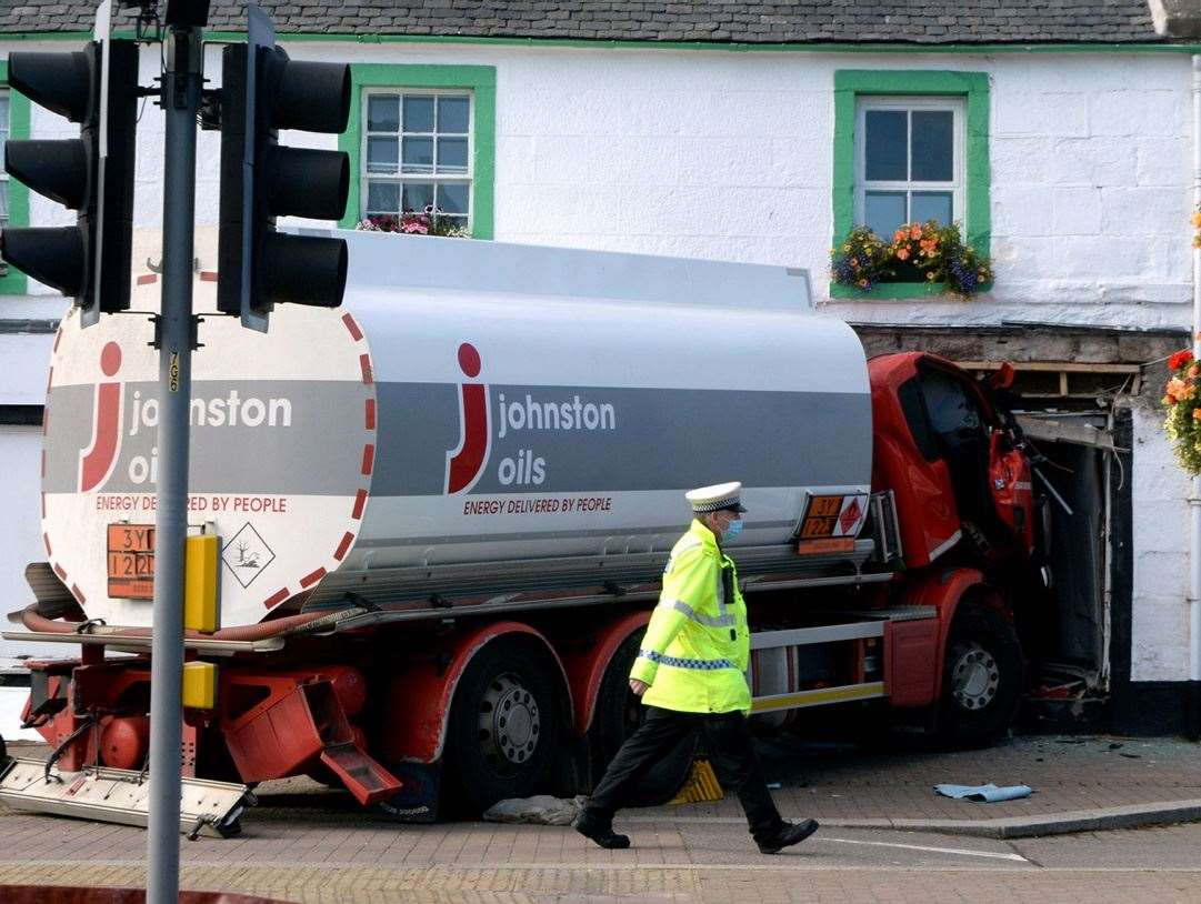 The fuel tanker crash in Beauly in September 2021.