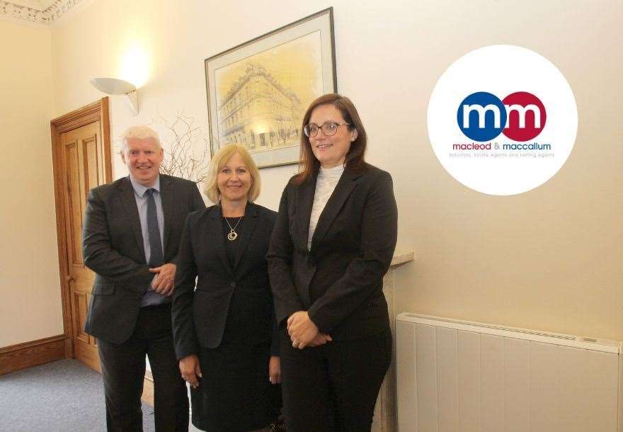 Peter Mason, managing director, Alison Martin, chief executive and Gemma McClelland, director at Macleod & MacCallum.