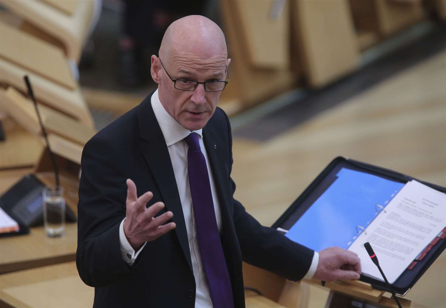 John Swinney said allowing the witnesses to give evidence ‘would create an unacceptable risk’ of the complainers being identified (Fraser Bremner/Scottish Daily Mail/PA)