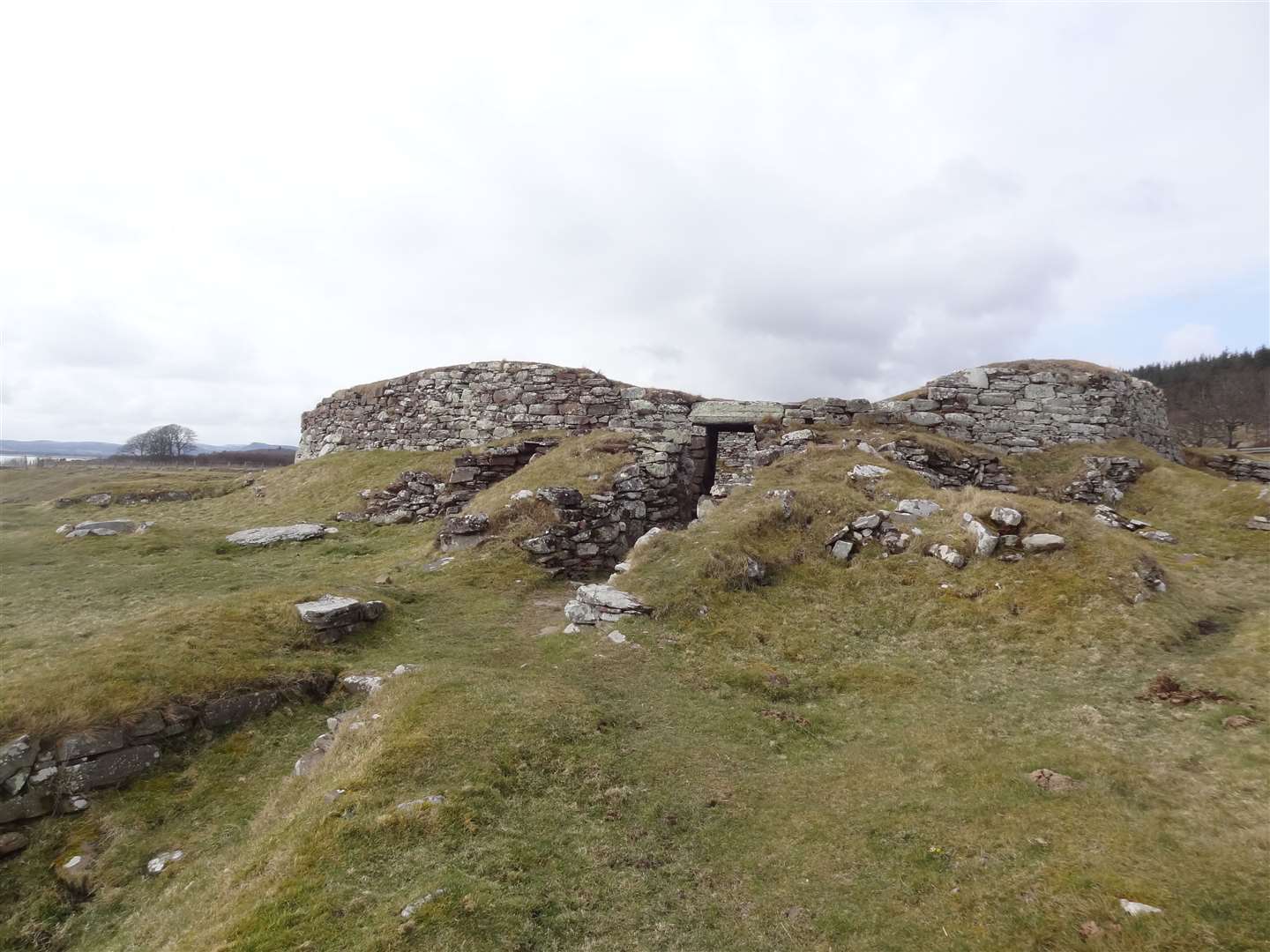 The Iron Age broch, Dun Liath, between Brora and Golspie.