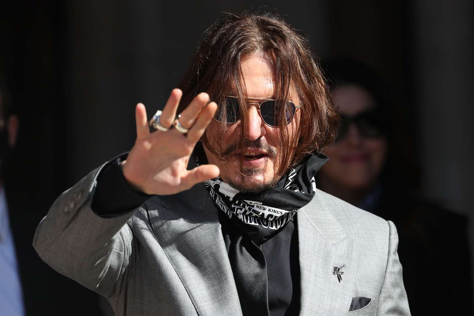 Johnny Depp outside the Royal Courts of Justice in London in July (Yui Mok/PA)