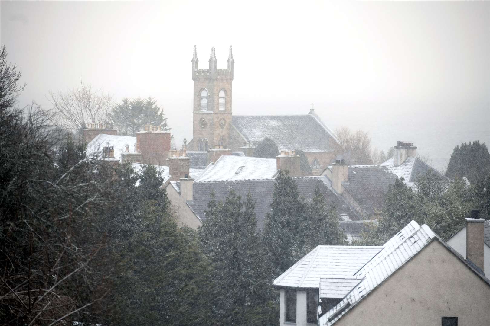 Snow in Rosemarkie. Picture: James Mackenzie