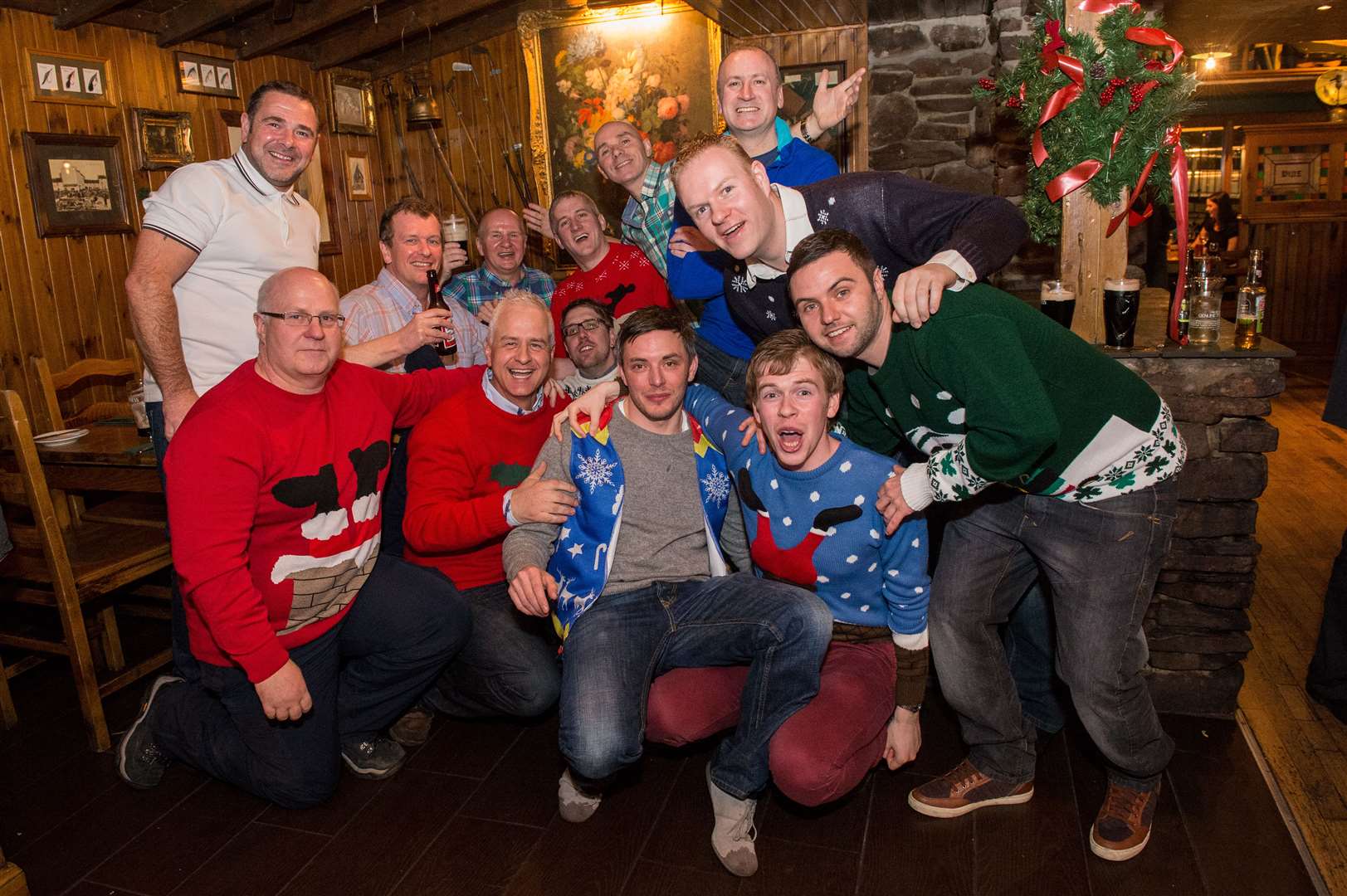 The ETAP Oil Rig lads in Johnny Foxes for a few Christmas drinks.