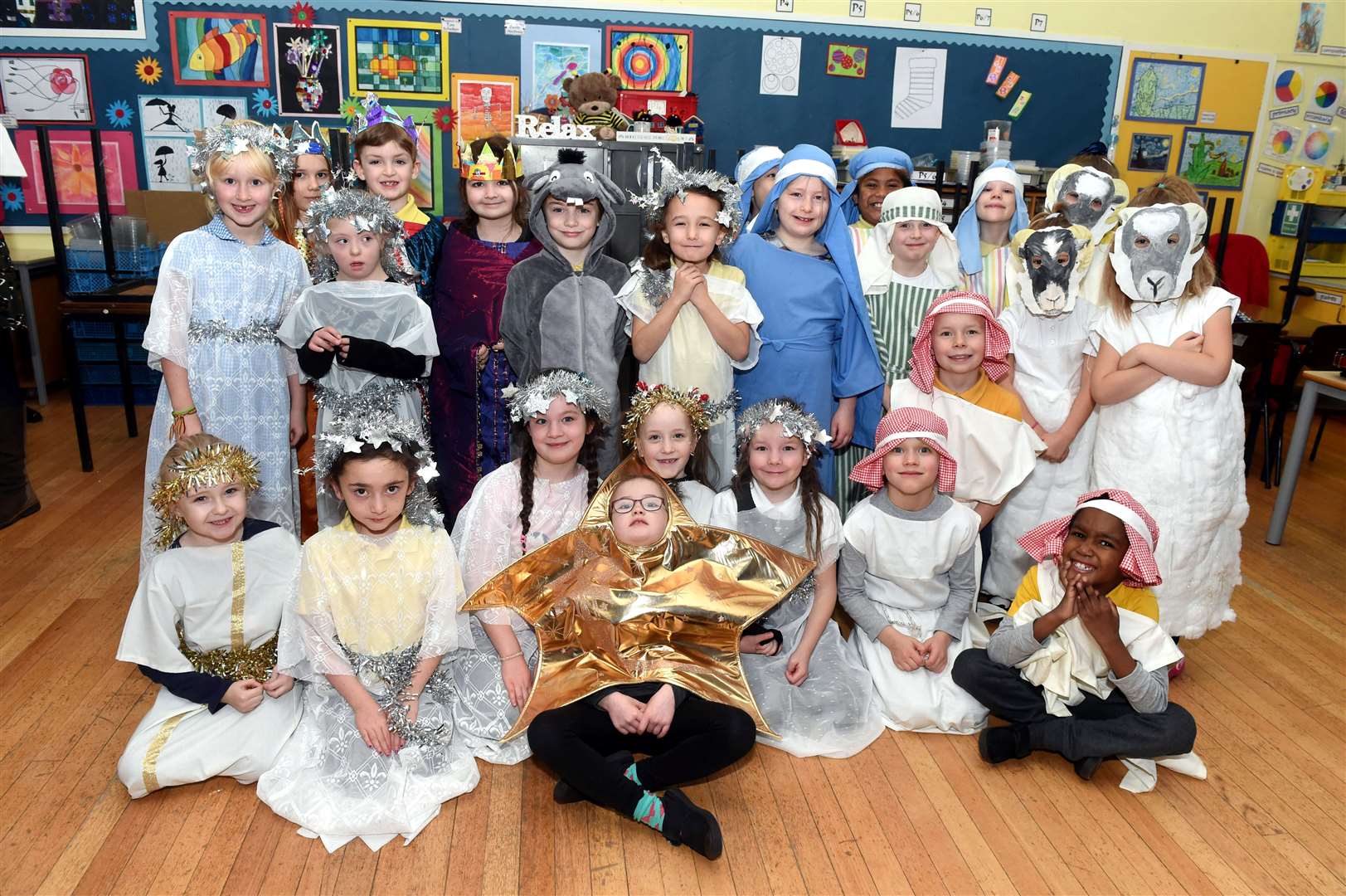 Youngsters who took part in Raigmore Primary's nativity. Picture: Callum Mackay.