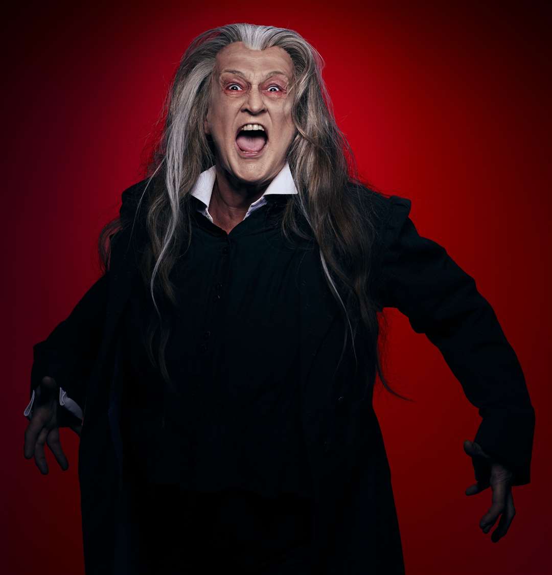 Liz Kettle as Dracula. Picture: Pete Dibdin