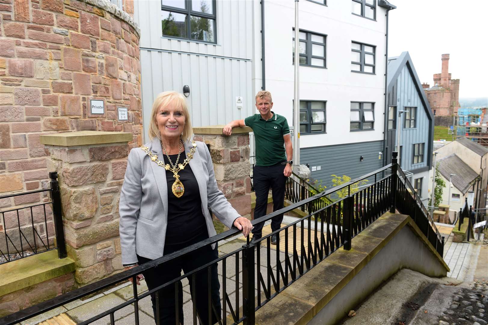 Provost Helen Carmichael and head of development and regeneration Allan Maguire.
