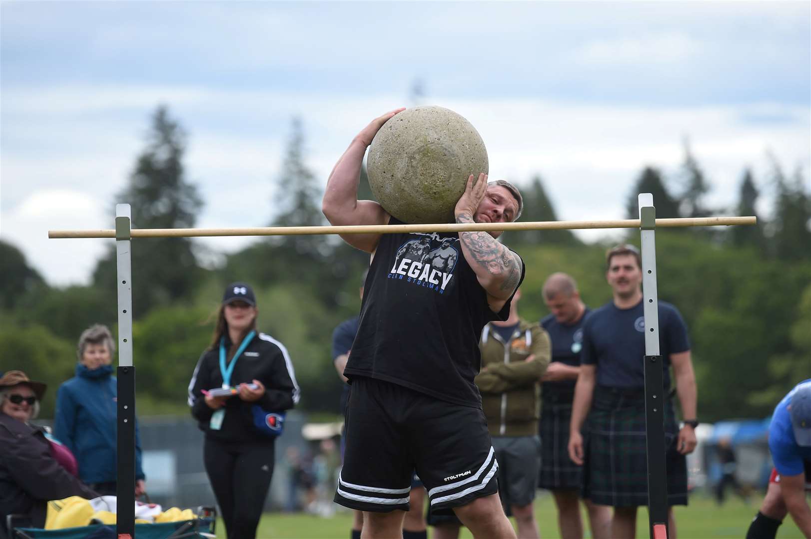 Luke Stoltman in action at last year's Inverness Highland Games.