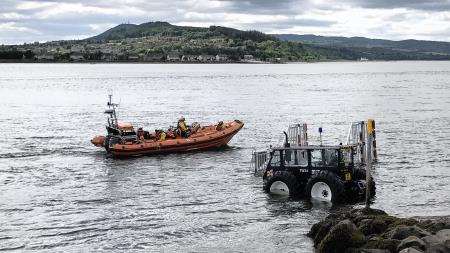 Kessock lifeboat returns to base after the rescue. Picture:Dand Holland/RNLI.