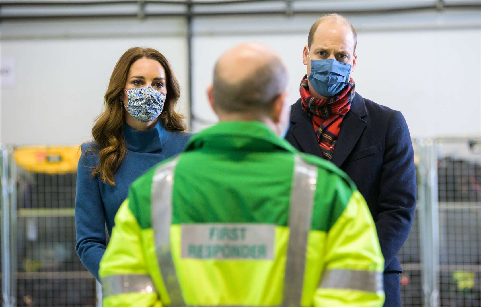 The Duke and Duchess of Cambridge during a visit to the Scottish Ambulance Service response centre in Newbridge, Edinburgh (Wattie Cheung/PA)