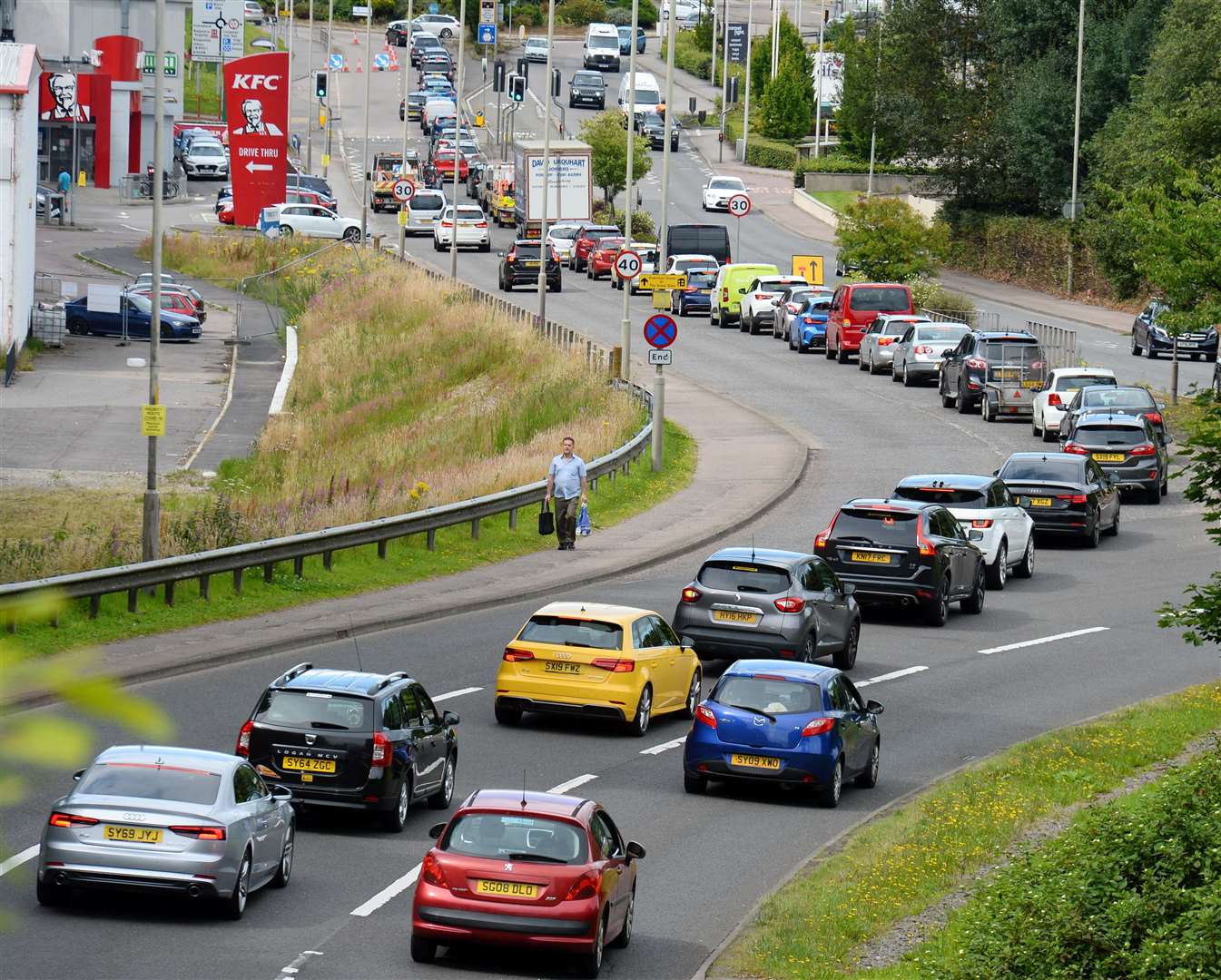 The measures had been blamed for causing major tailbacks.