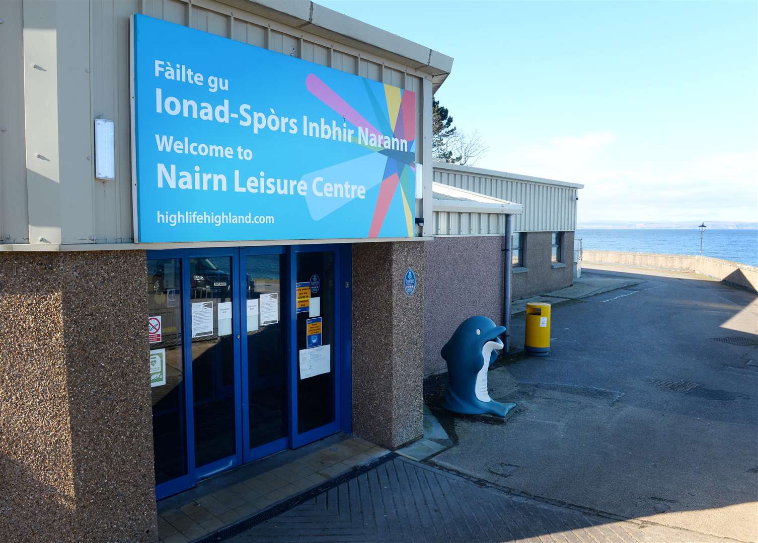 Nairn Leisure Centre and swimming pool.