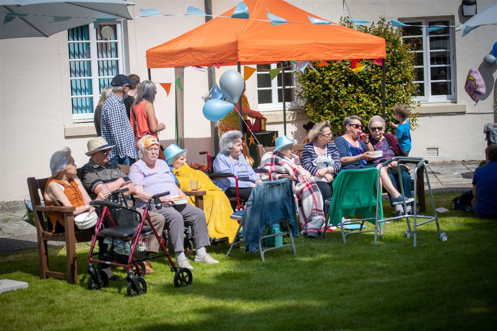 The community came out to support the care home. Picture: Callum Mackay