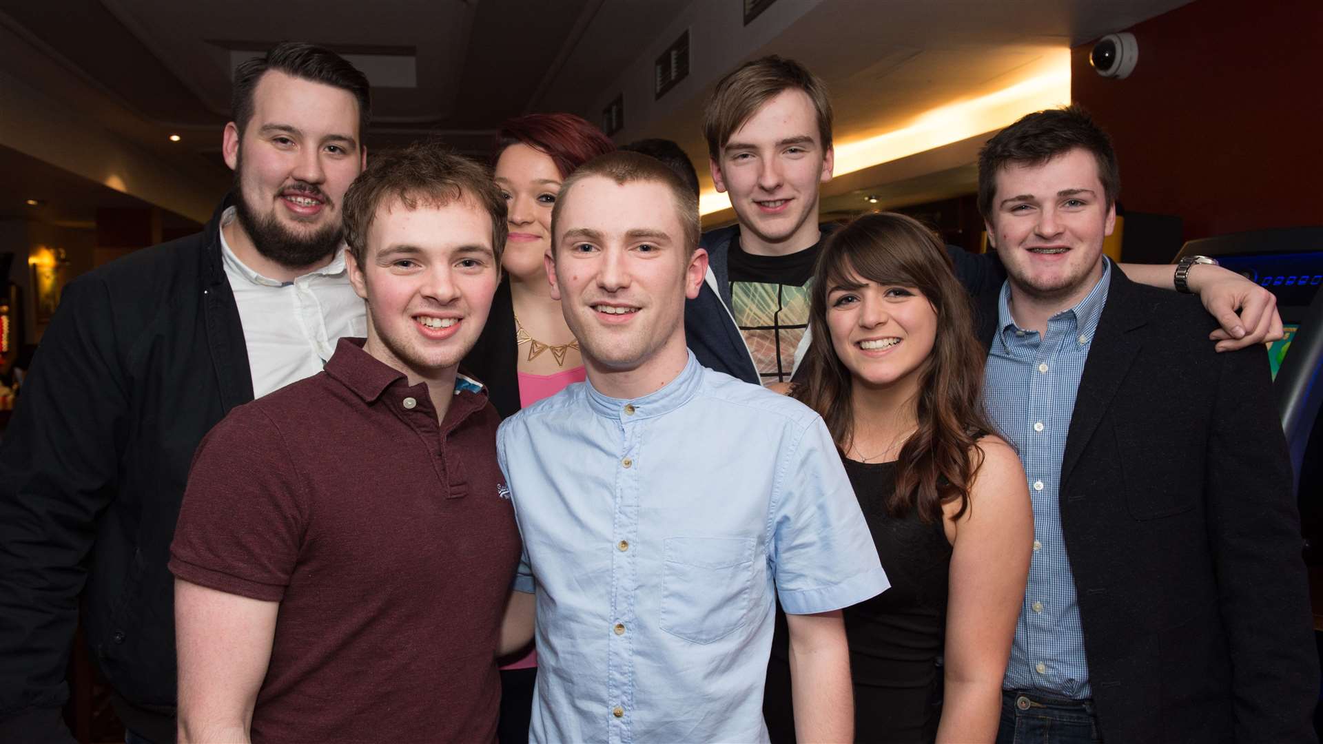 CitySeen 17JAN2015..Ross Nairne (front centre) celebrates his 21st birthday with mates...Picture: Callum Mackay. Image No. 027861.