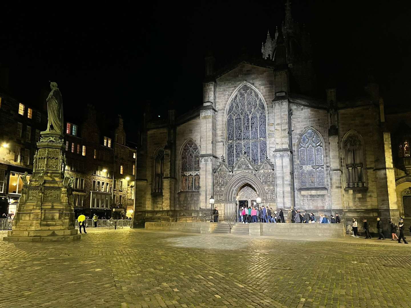 St Giles' Cathedral where Her Majesty was laying in rest.