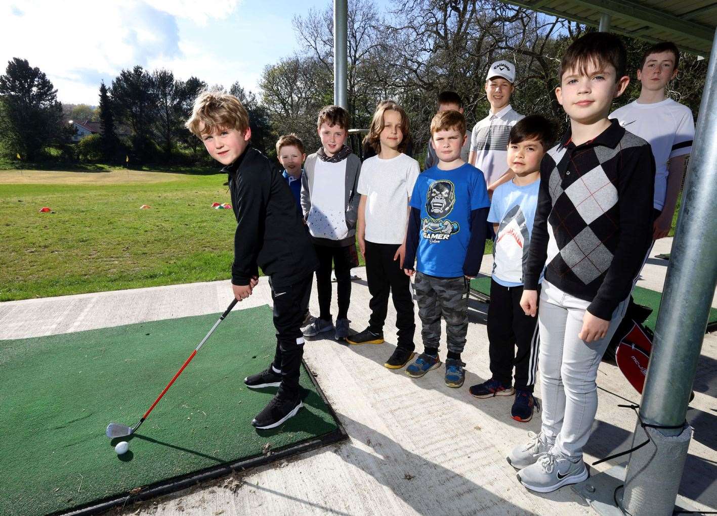 Kings Golf Club Junior section starts training: The Junior Section. Picture: James Mackenzie.