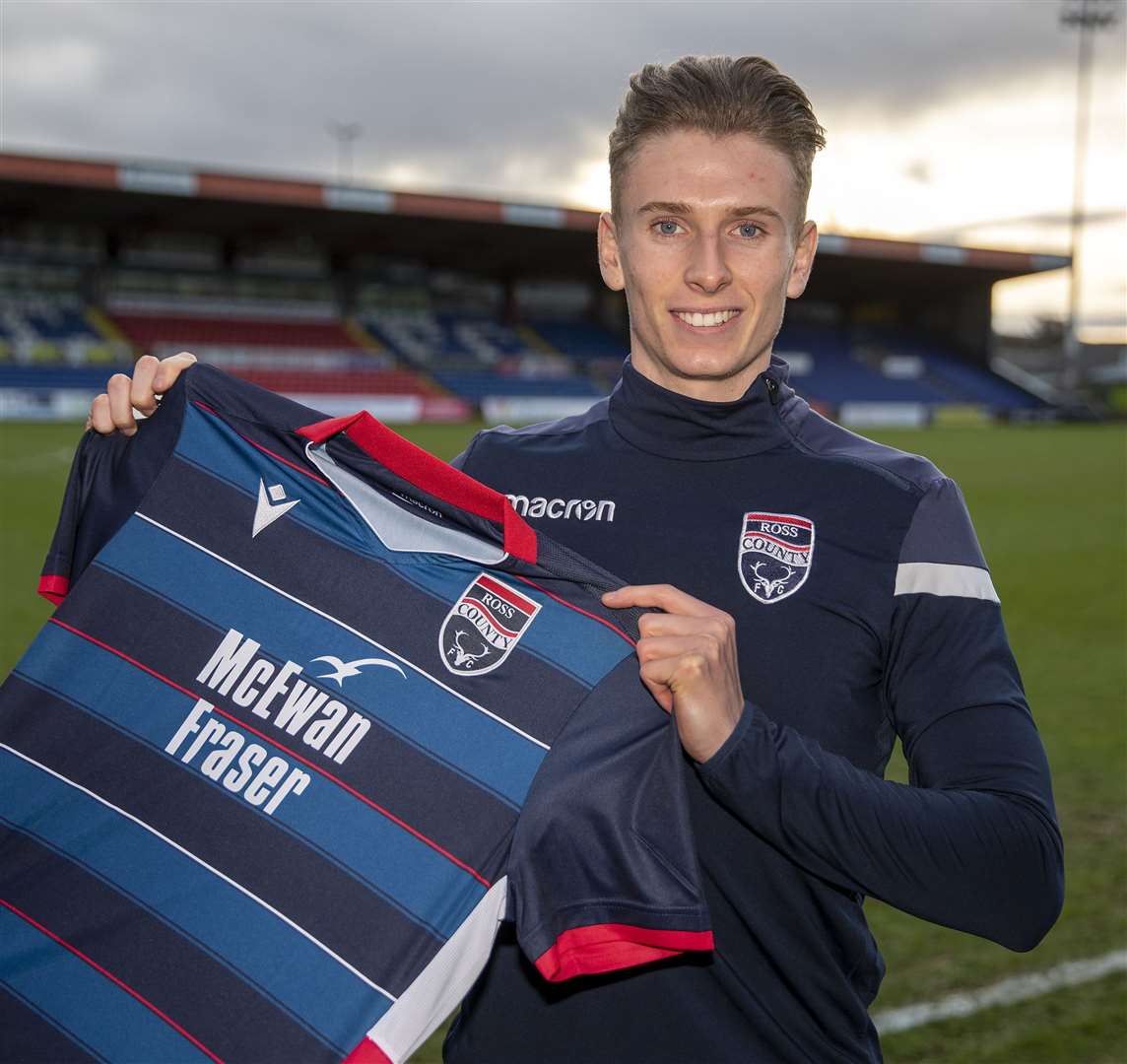 Picture - Ken Macpherson, Inverness. See story. Ross County new signing Oli Shaw.