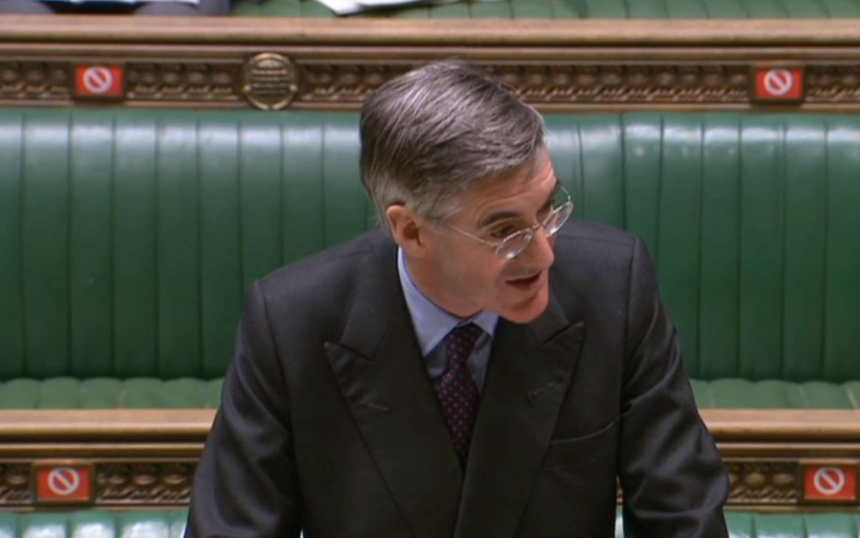 Commons Leader Jacob Rees-Mogg addresses MPs (PA)