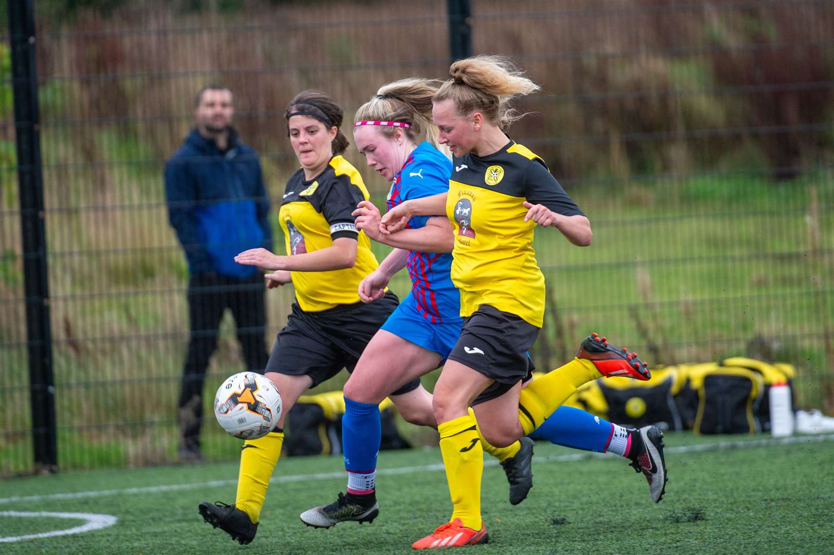 Inverness Caledonian Thistle Women v Stonehaven, Inverness Royal Academy...Kayleigh Mackenzie gave Stonehaven real problems...Picture: Callum Mackay..