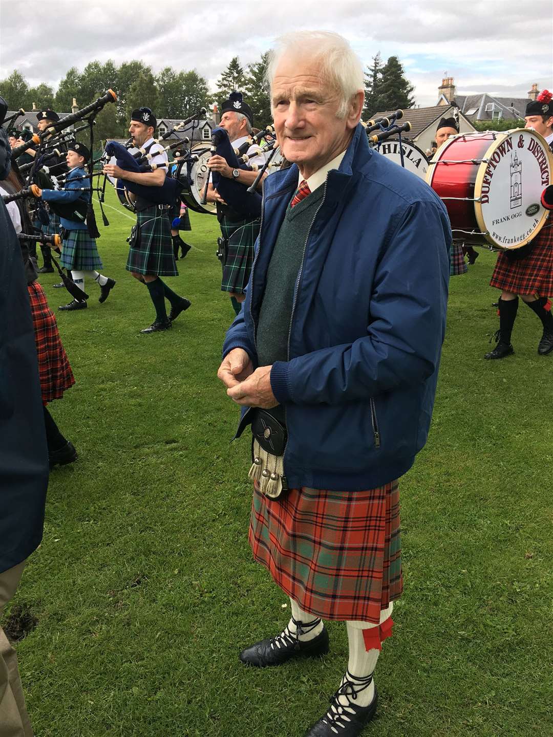 Jock aged 83 at Clan Grant Highland Games.