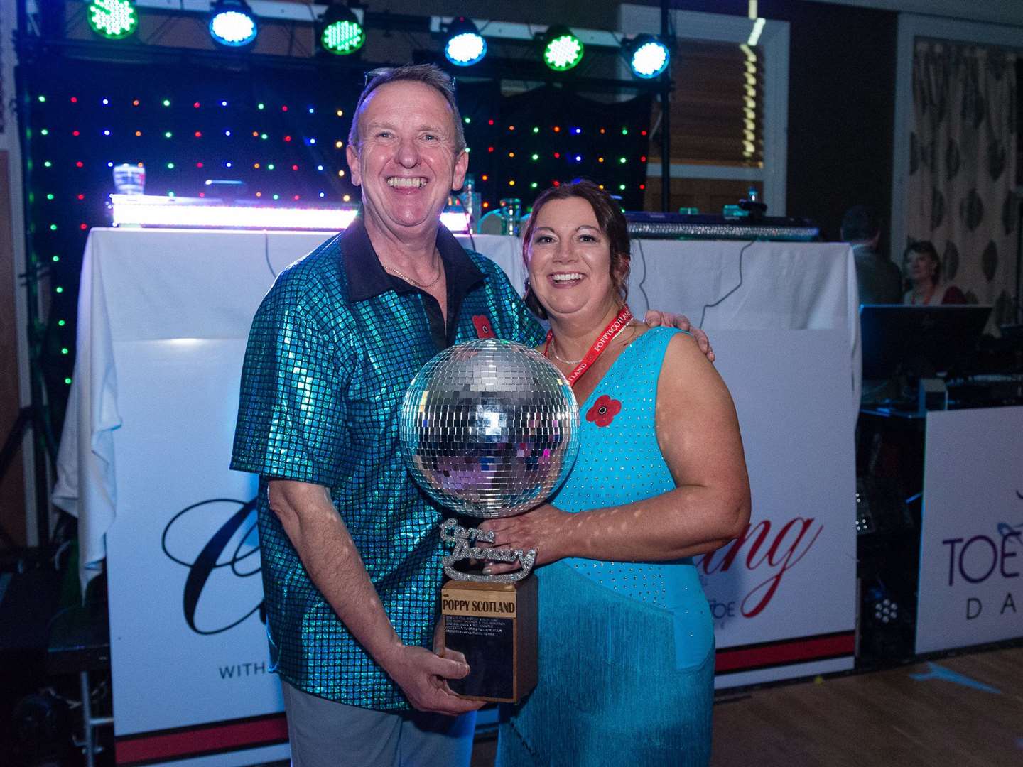 Come Dancing with Poppyscotland winners Barry Hirst and Sarah Wilson.