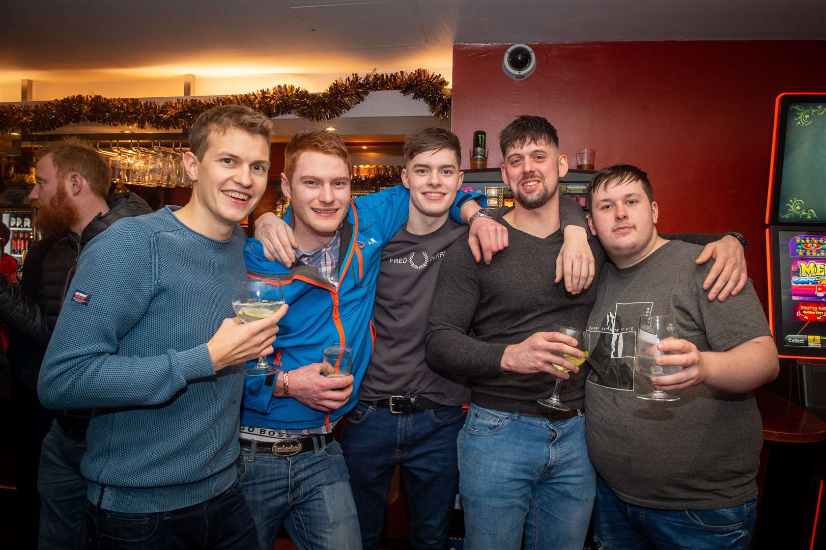 The lads from Ross-shire Engineering on night out.