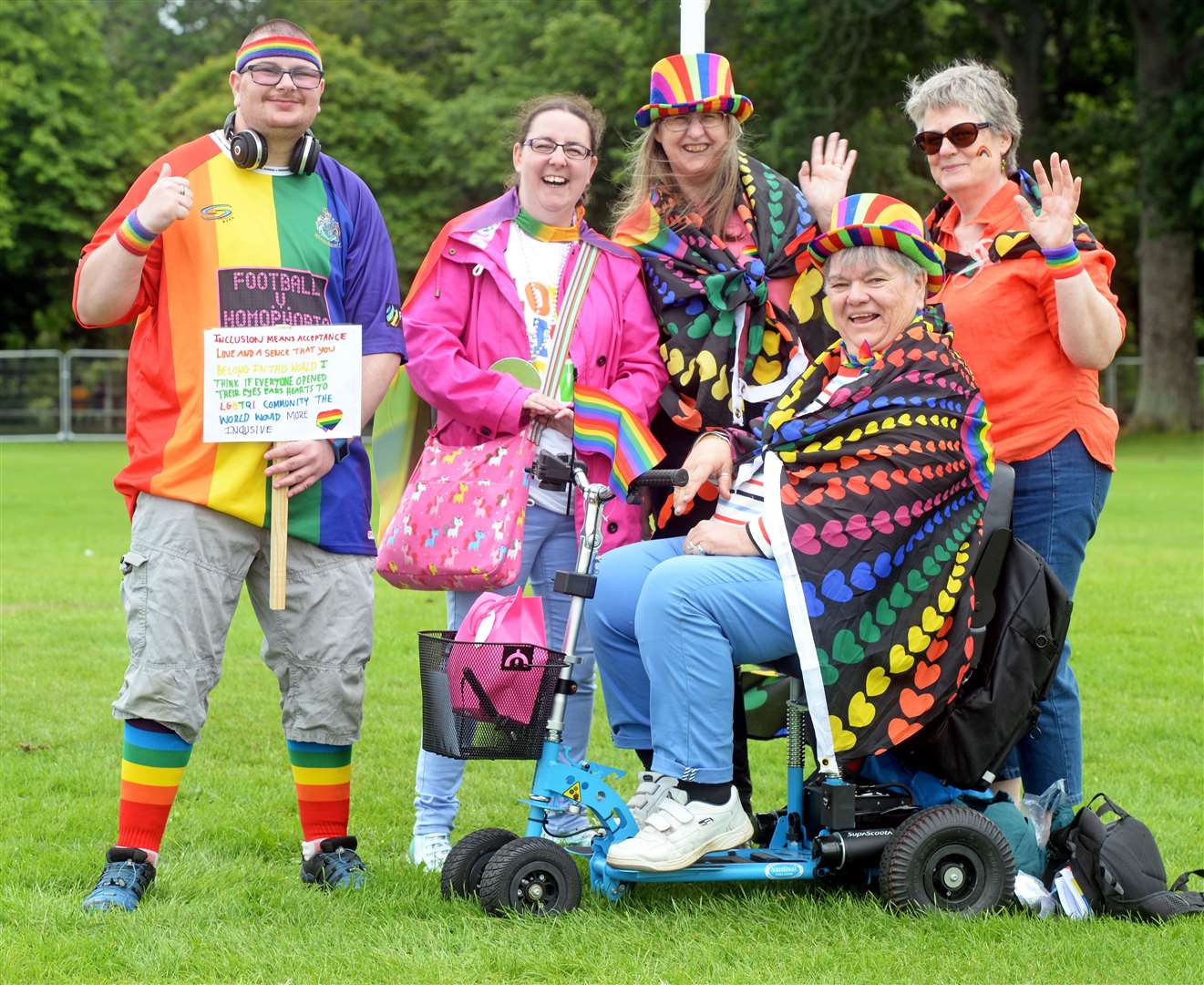 Supporters dressed for the occasion at Bught Park where the Highland Pride village was in 2019. Picture: Gair Fraser