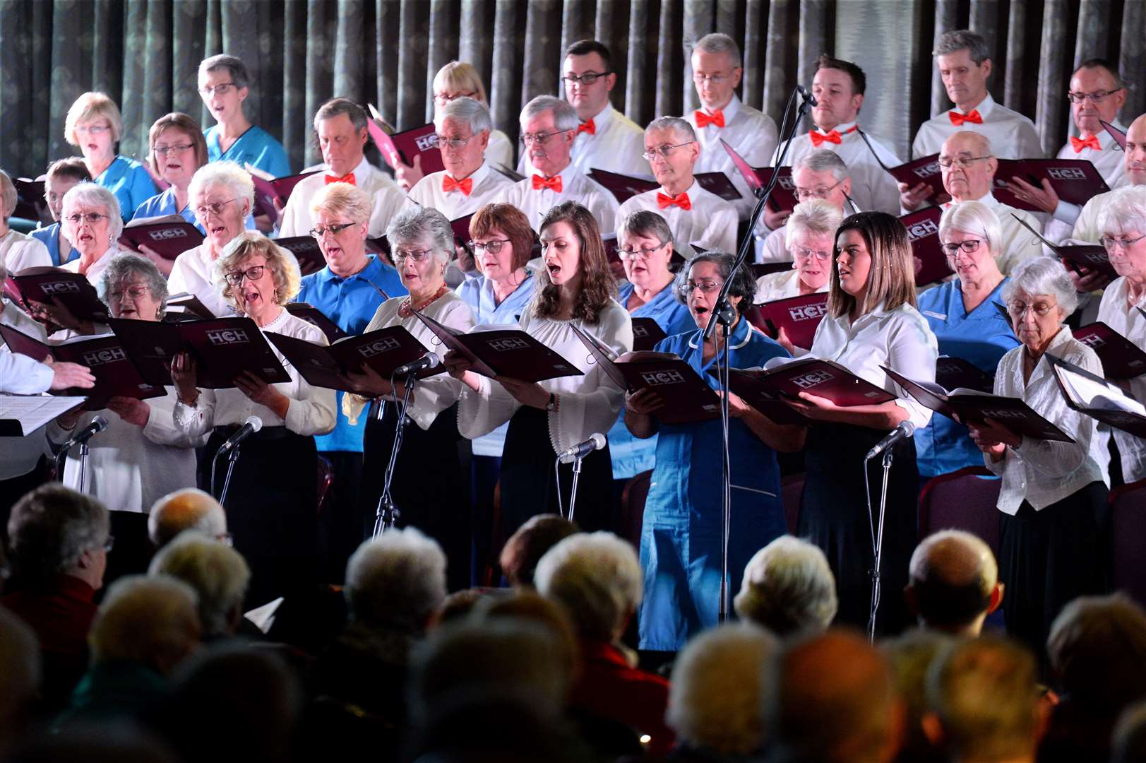 The choir of NHS staff raises funds annually for cancer charity CLIC Sargent.