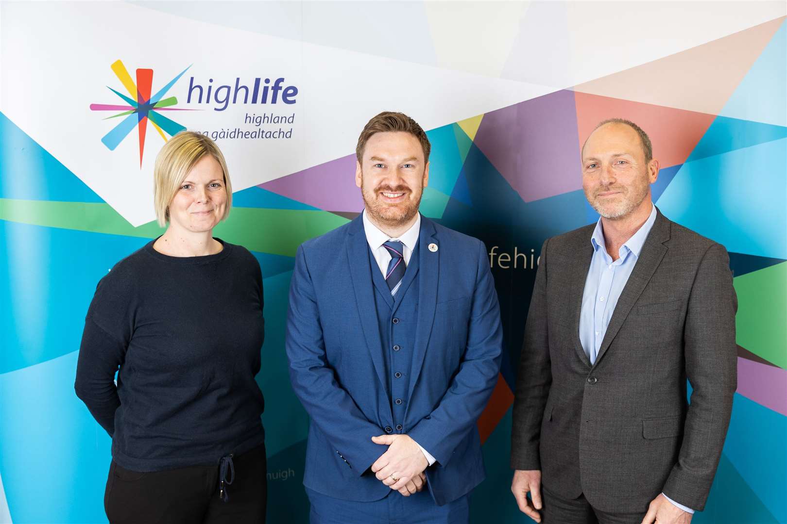New members of High Life Highland Board (l-r) Roddy Hendry, Michael Golding and Kerry Ross.