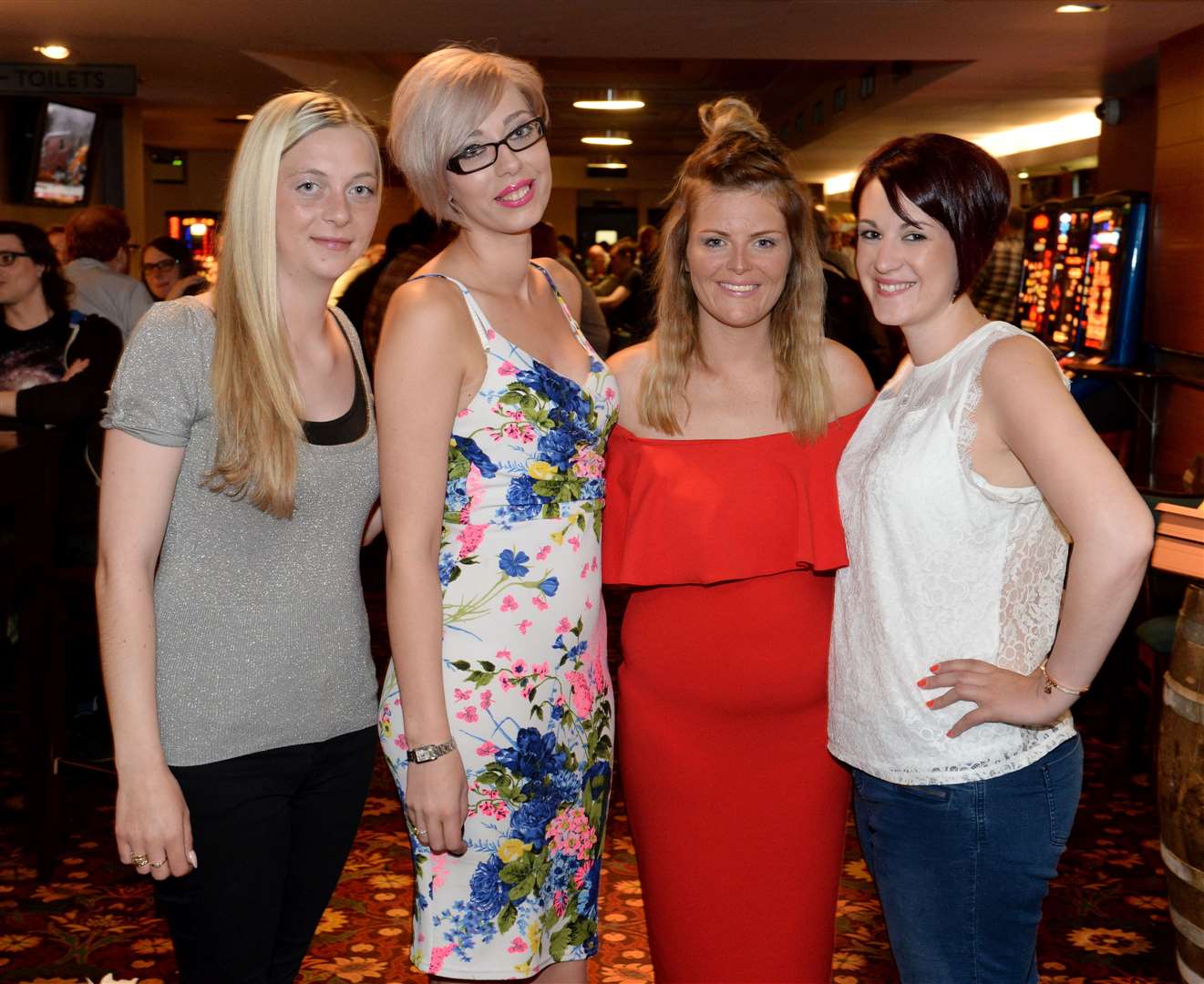 Enjoying a mums night out are (left) Hannah Duncan, Louise Ross, Jade Buchanan and Laura Allan. Picture: Gary Anthony. Image No.034610.