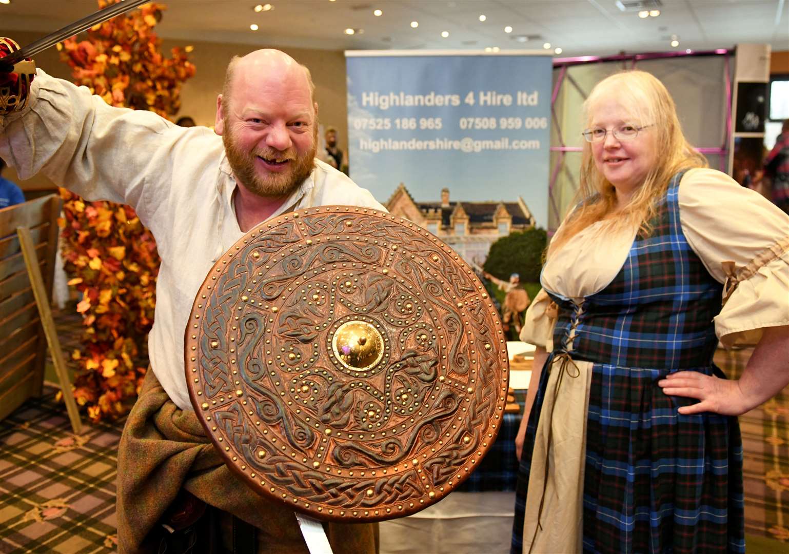 Steve and Mary MacLennan from Highlanders 4 Hire. Picture: James Mackenzie.