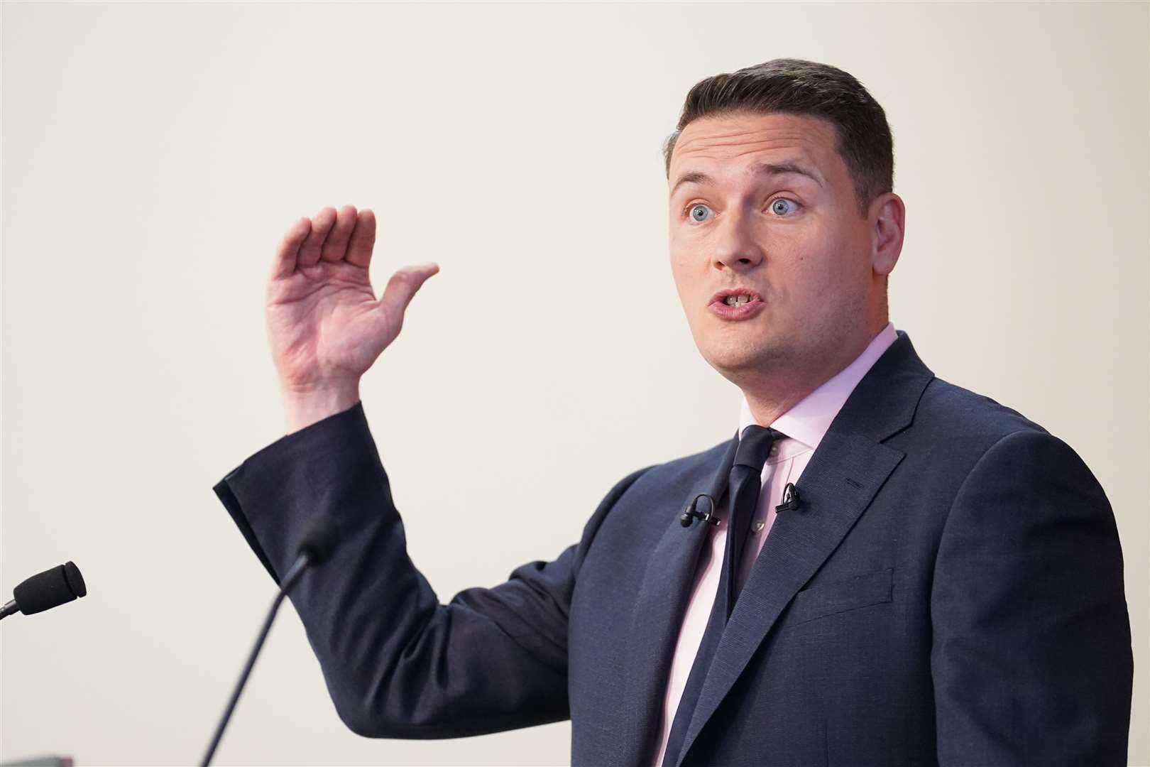 Shadow health secretary Wes Streeting said the NHS had ‘never been in a worse state’ after ’14 years of Conservative neglect’ (Stefan Rousseau/PA)