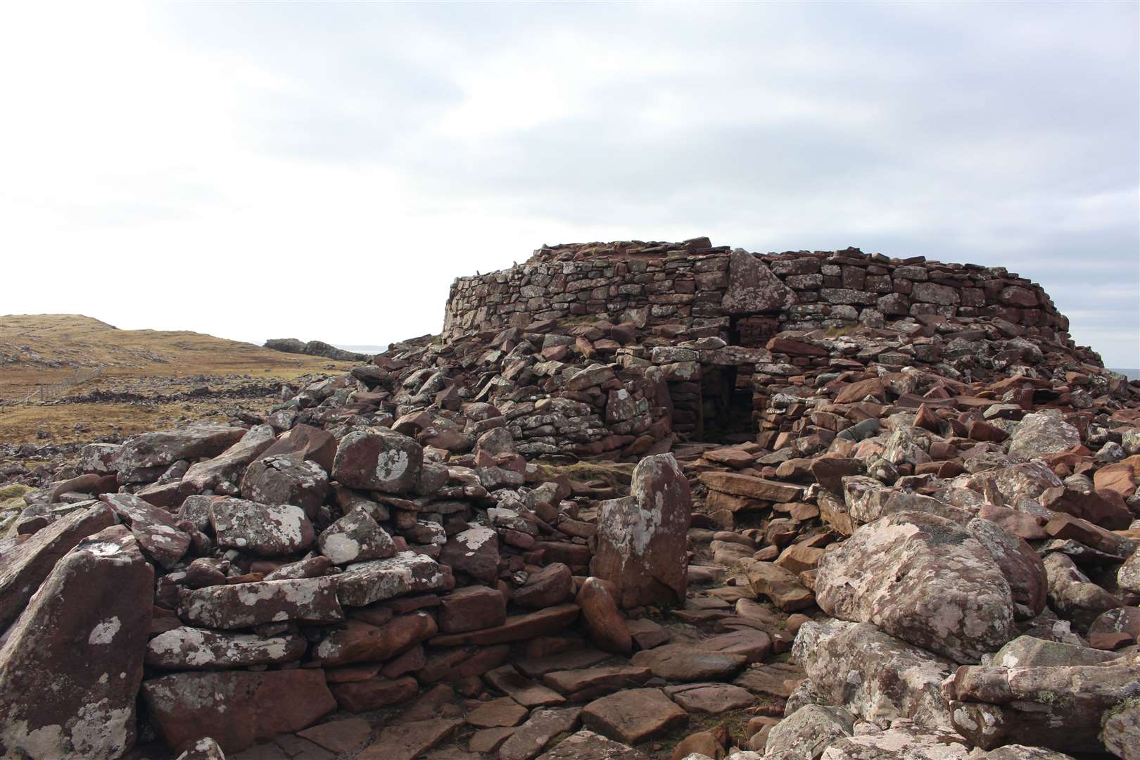 The entrance to the broch.