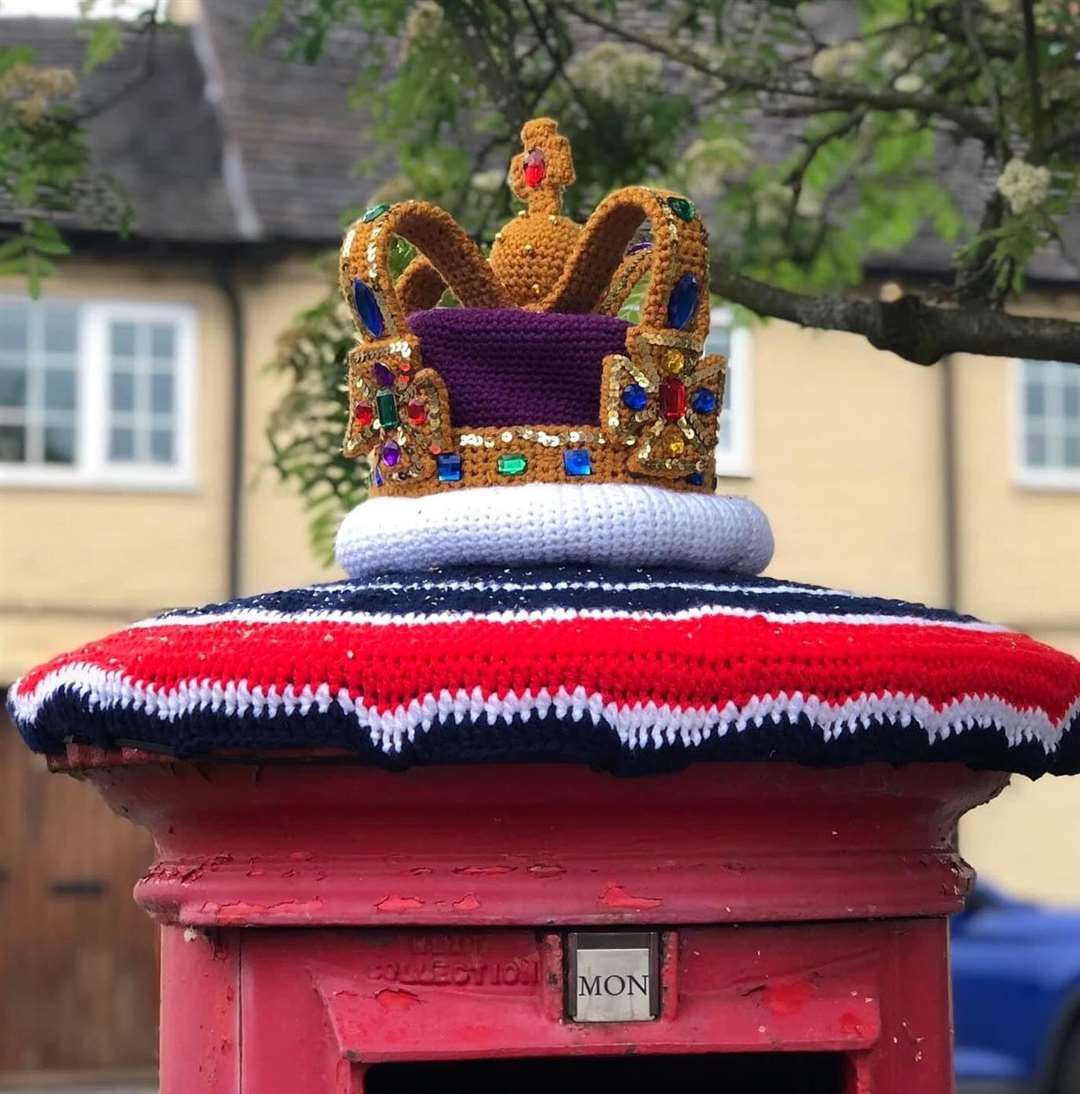 Leonie Edwards said the compliments from her village in Doveridge on her crochet work have been ‘lovely’ (Leonie Edwards/PA)