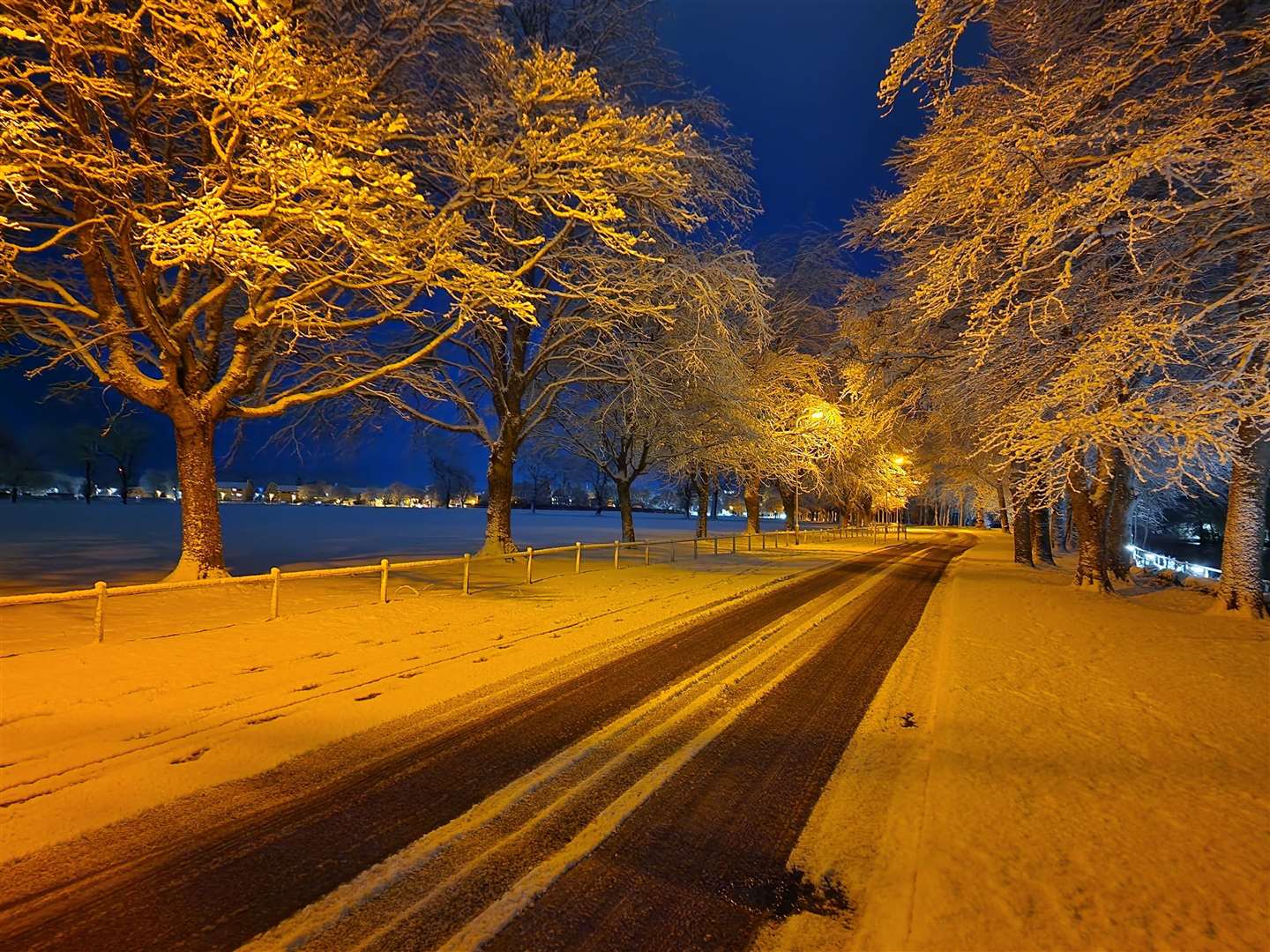 Photo by Chris Griffiths of a snow covered inverness.