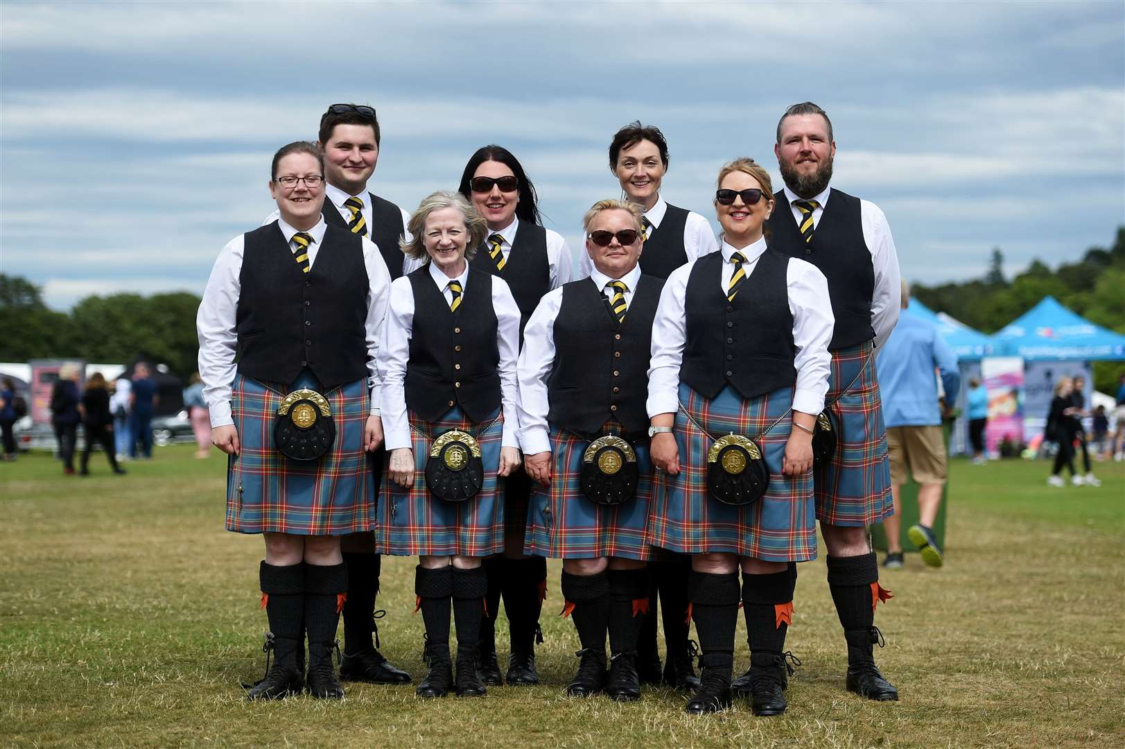 Some members of the City of Inverness Pipe Band.  Photo: Callum Mackay.