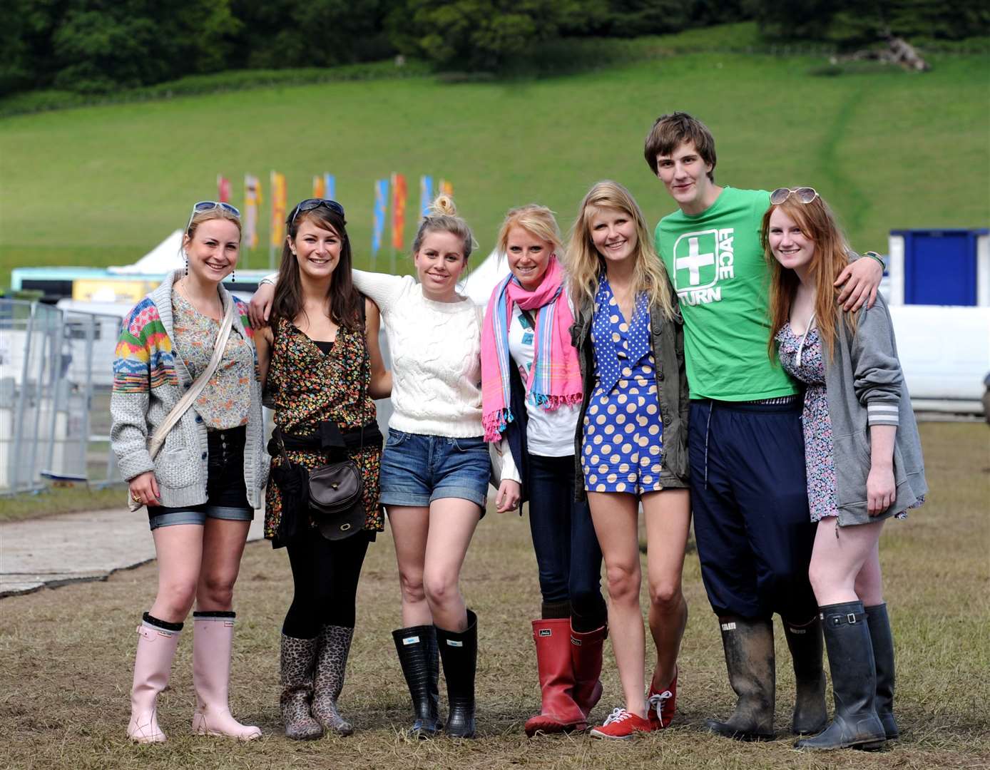 VIP Staff ready for the start of Rockness. Picture by: Alasdair Allen.