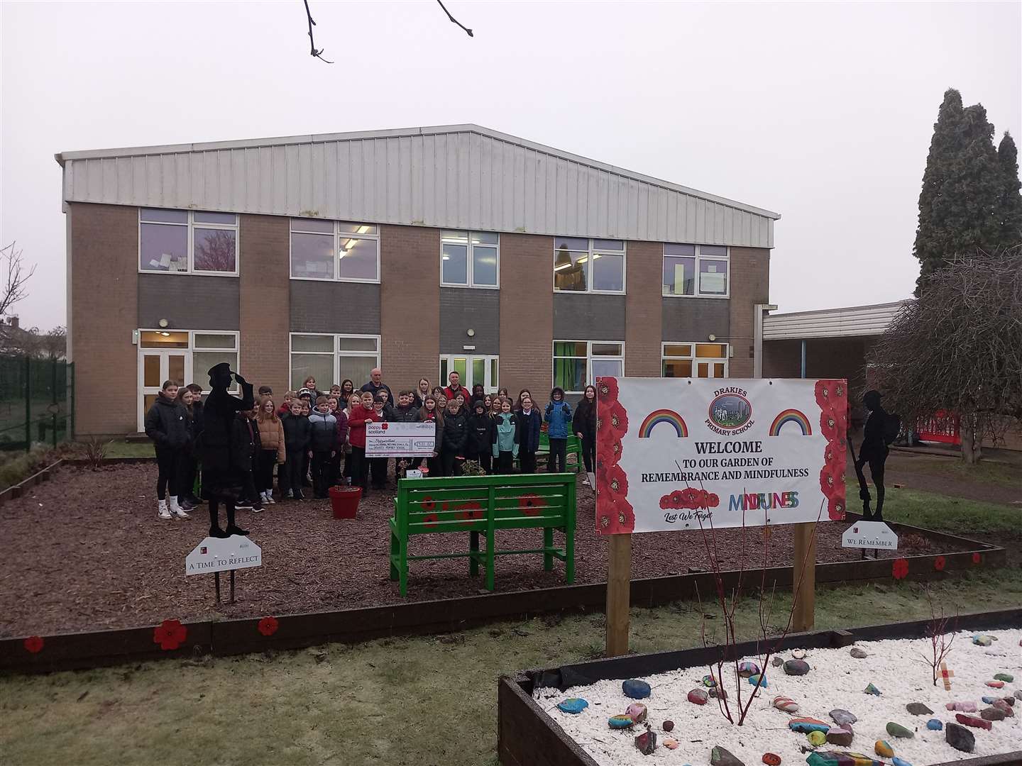 Drakies Primary School organised and participated in a weeklong fundraising extravaganza to raise funds for the Scottish Poppy Appeal.