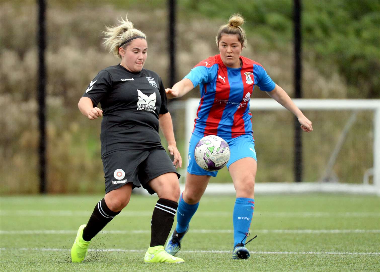 Inverness Caley Thistle Women v Montrose: Rachael Gillies with the ball.Picture: James Mackenzie.