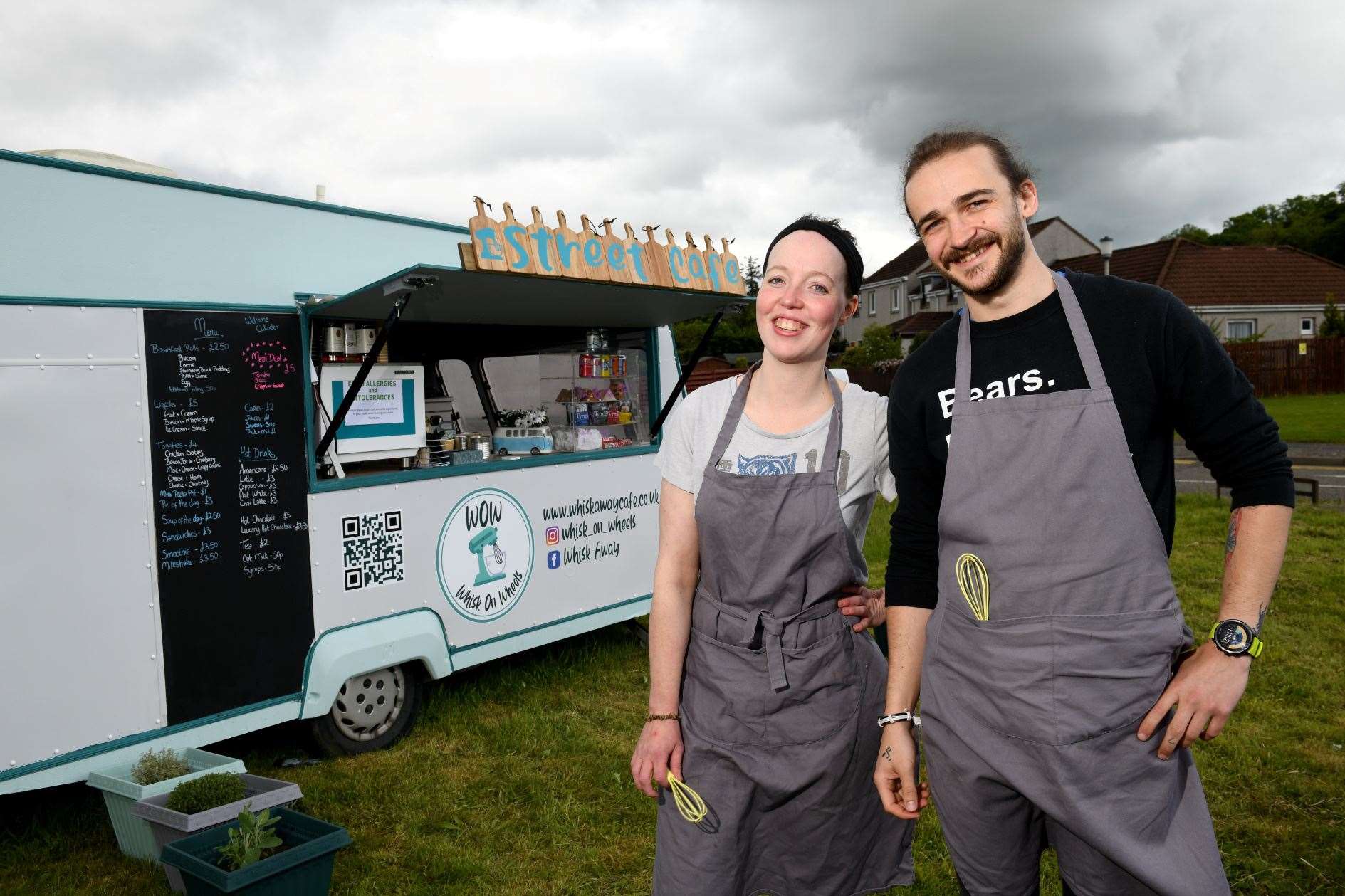 Whisk on Wheels food trailer: Nyomi Dixon and Grigor Smith, Business Owners. Picture: James Mackenzie.