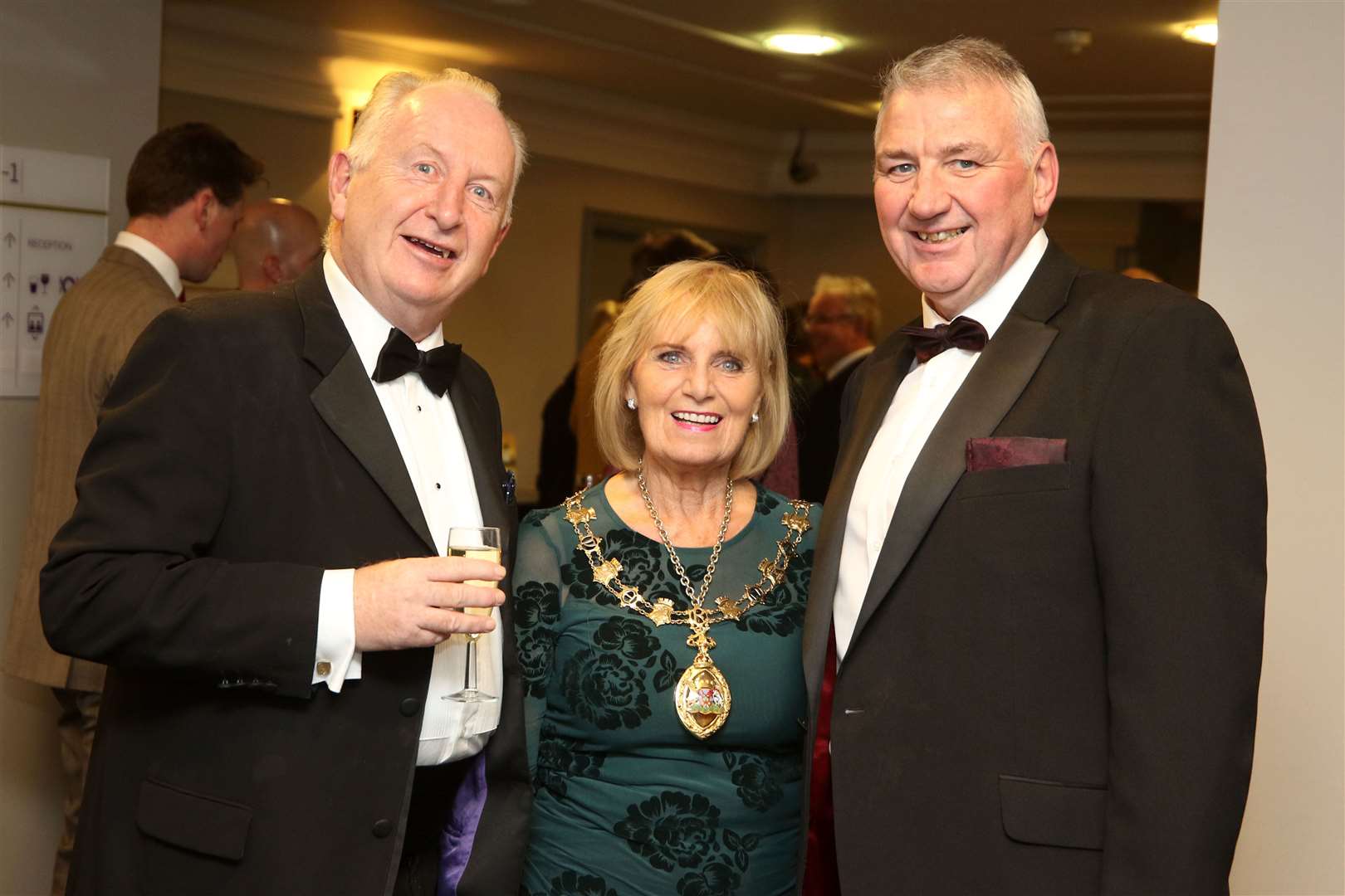Don Lawson, Provost Helen Carmichael and John McDonald at Inverness BID Best Bar None Awards 2019.