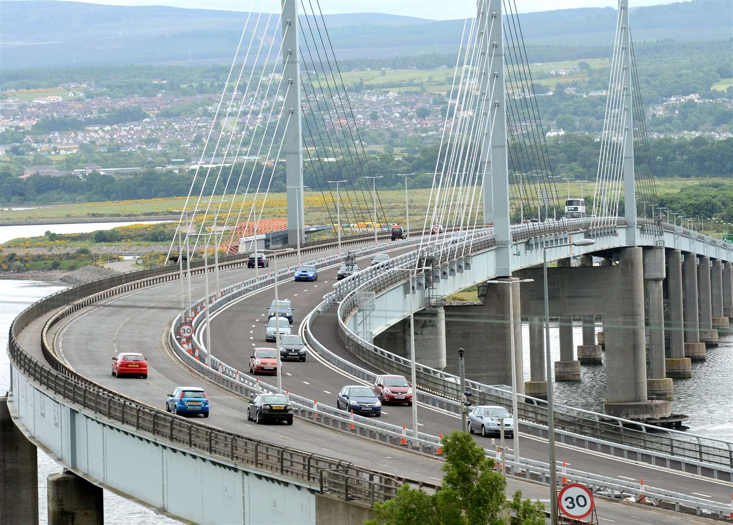 The roadworks will result in the temporary closure of a northbound lane of the A9 shortly after crossing the Kessock Bridge.
