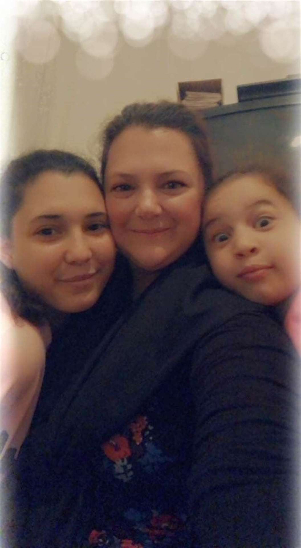 Tanya Borg with her daughters Angel, left, and Maya (Tanya Borg/PA)
