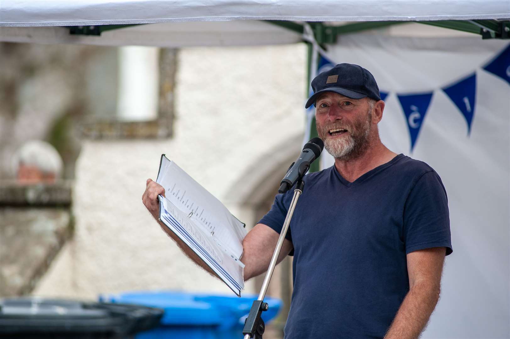 Scots poet Hamish MacDonald performing. Picture: Marc Marnie