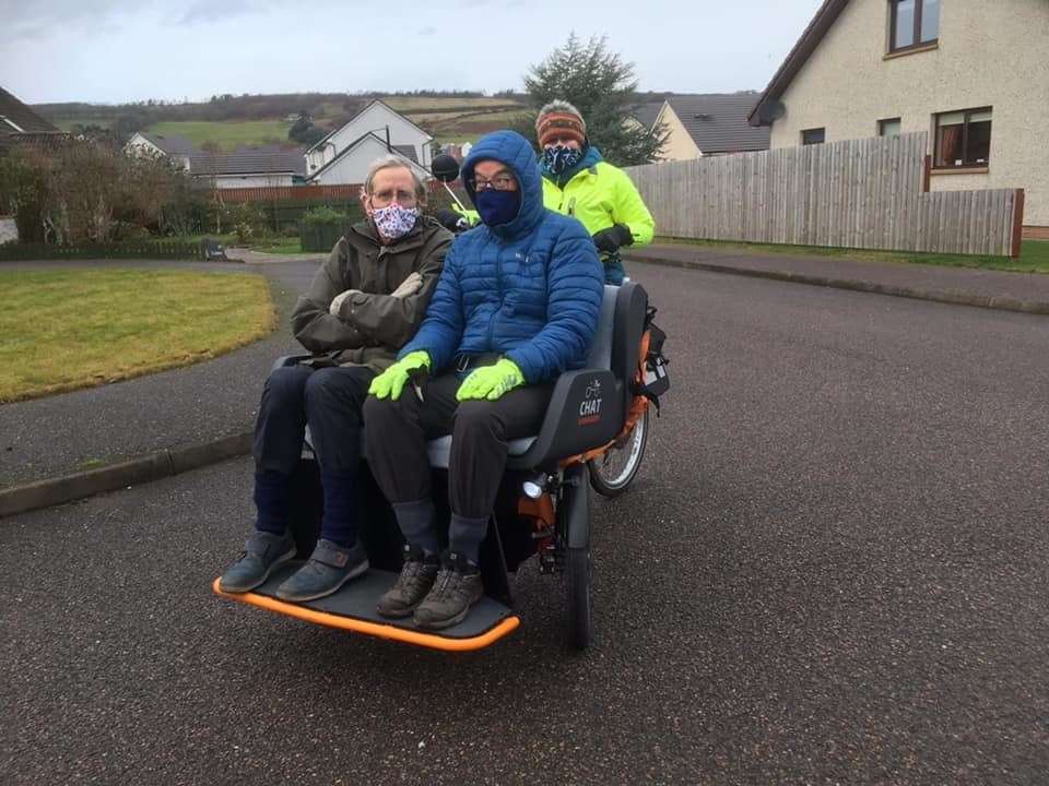 The trishaws are being tried out.